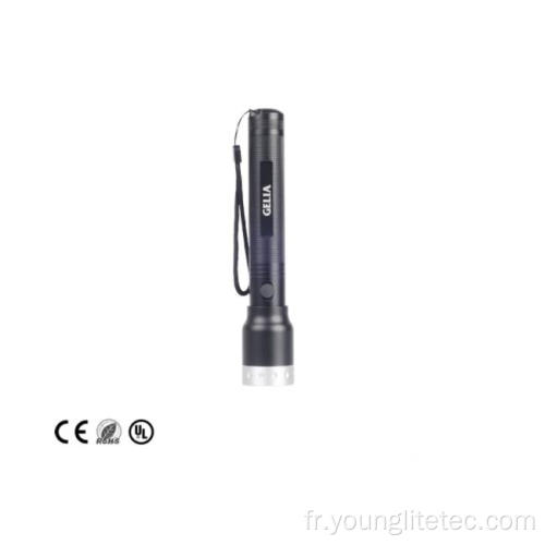 ALUMINIUM 5W LED 2C Battery Pile Torch